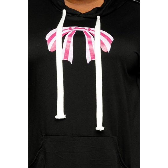 2x New Plus Size Ribbon Hoodie top Dress - Picture 2 of 7